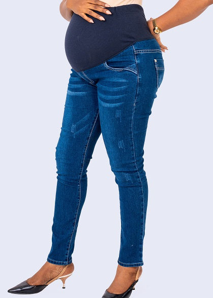Kriti Full Length Maternity Jeans With Tummy Hug Light Blue Online in  India, Buy at Best Price from Firstcry.com - 3486827